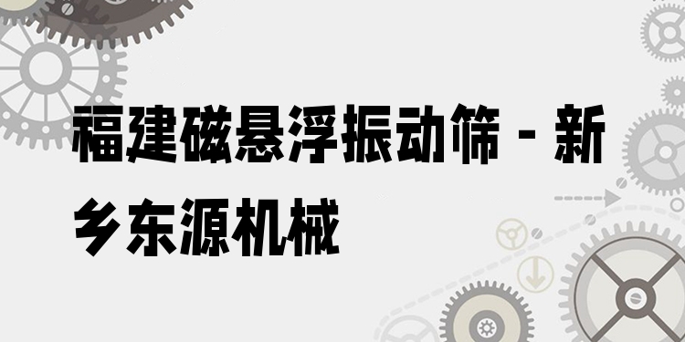 福建磁懸浮振動篩 - 新鄉(xiāng)東源機(jī)械