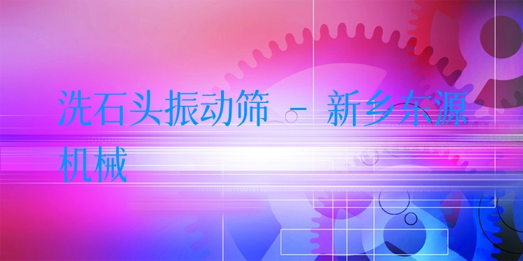 洗石頭振動篩 - 新鄉(xiāng)東源機(jī)械